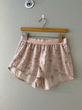 OUTDOOR VOICES “RELAY” Light Pink Speckled Women's Active Shorts - Size Small